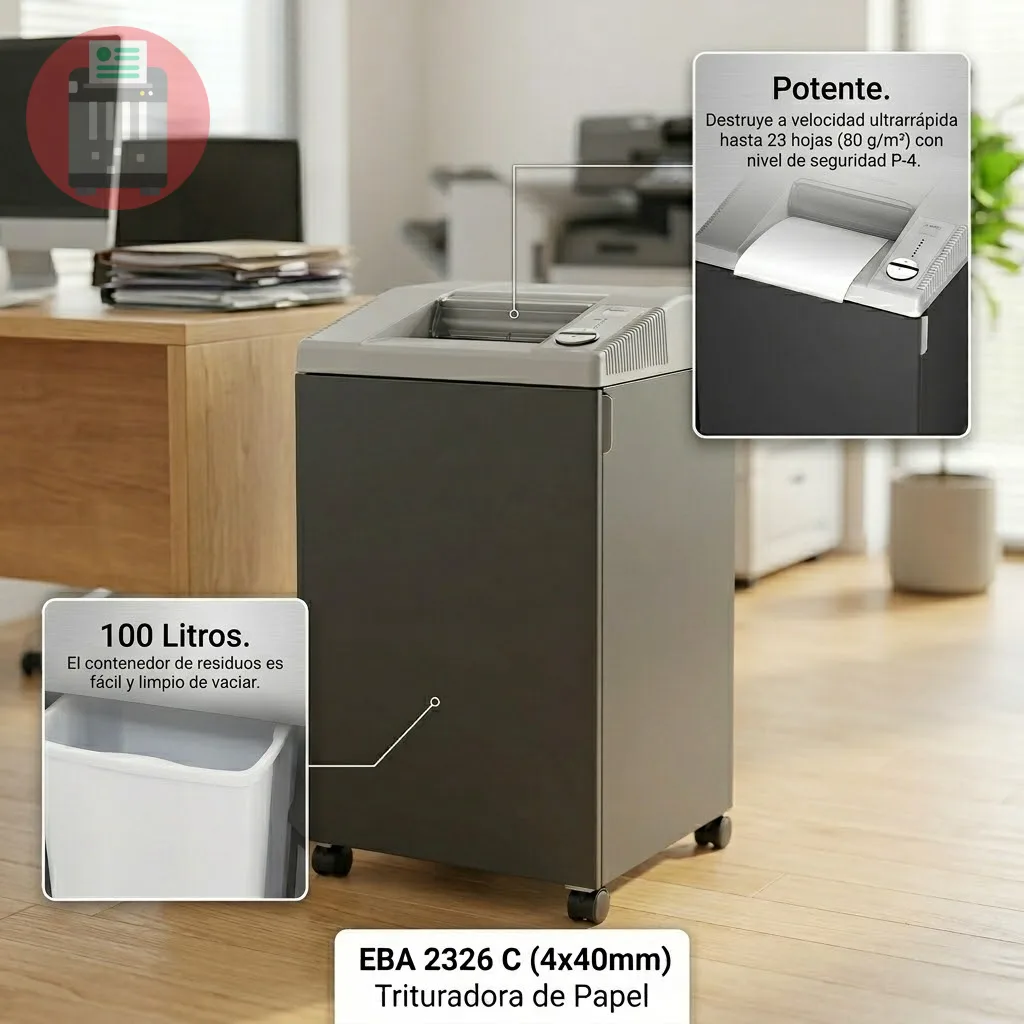 Trituradora De Papel EBA 2326 C 4x40