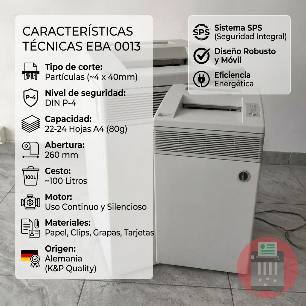 Trituradora De Papel EBA 0013