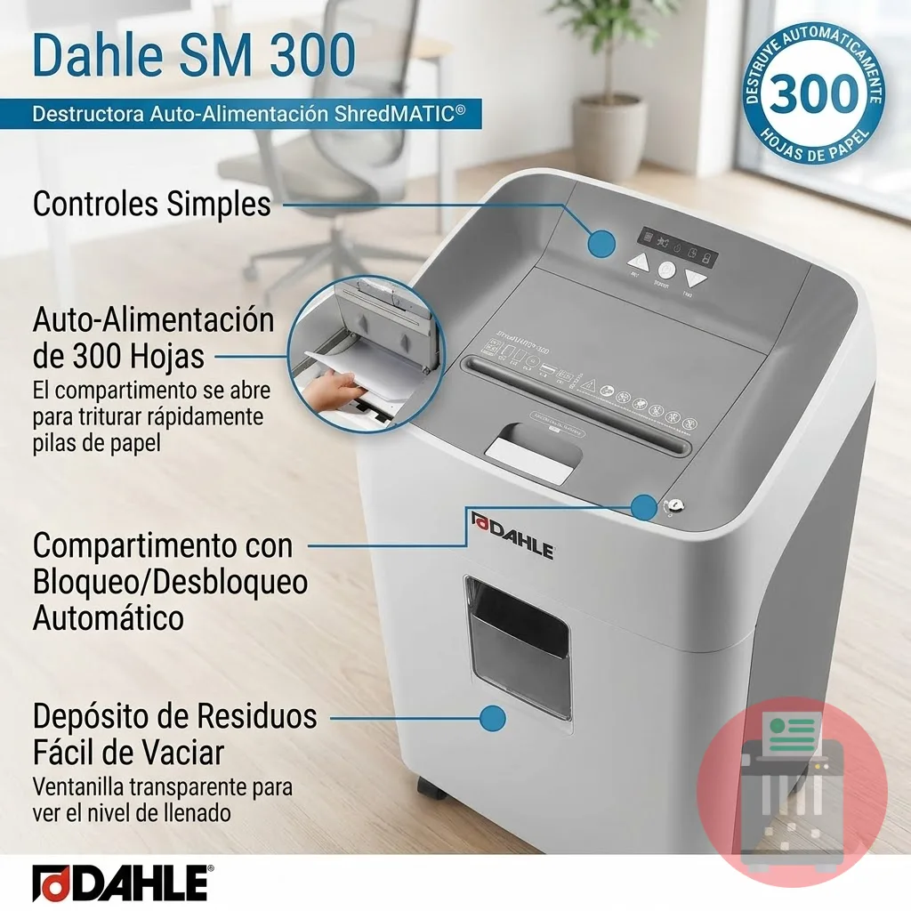 Trituradora De Papel DAHLE SHREDMATIC 300