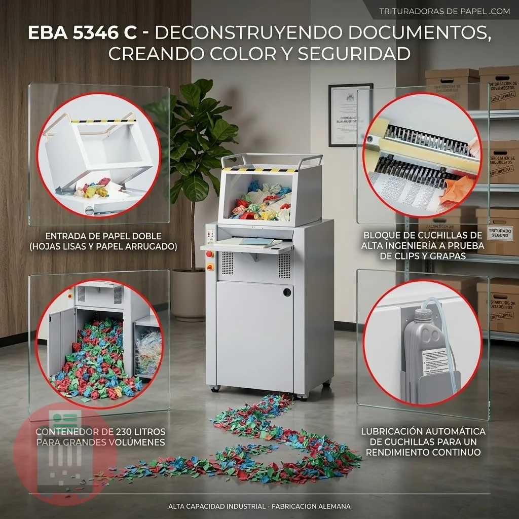 Trituradora De Papel EBA 5346 C