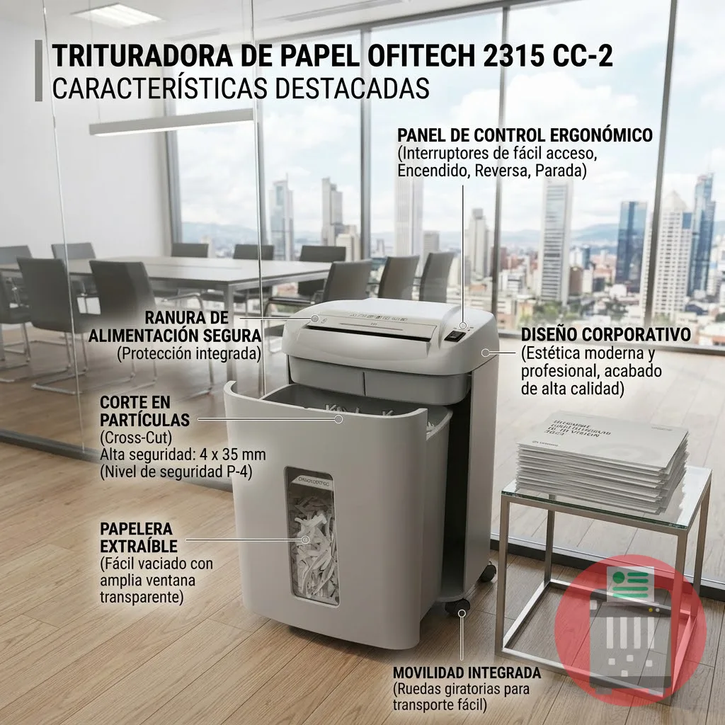 Trituradora De Papel OFITECH 2315 CC