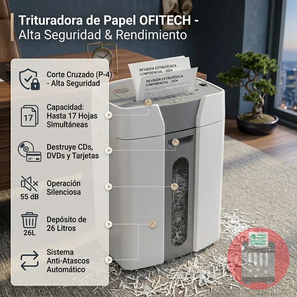 Trituradora De Papel OFITECH NU 2317 CC