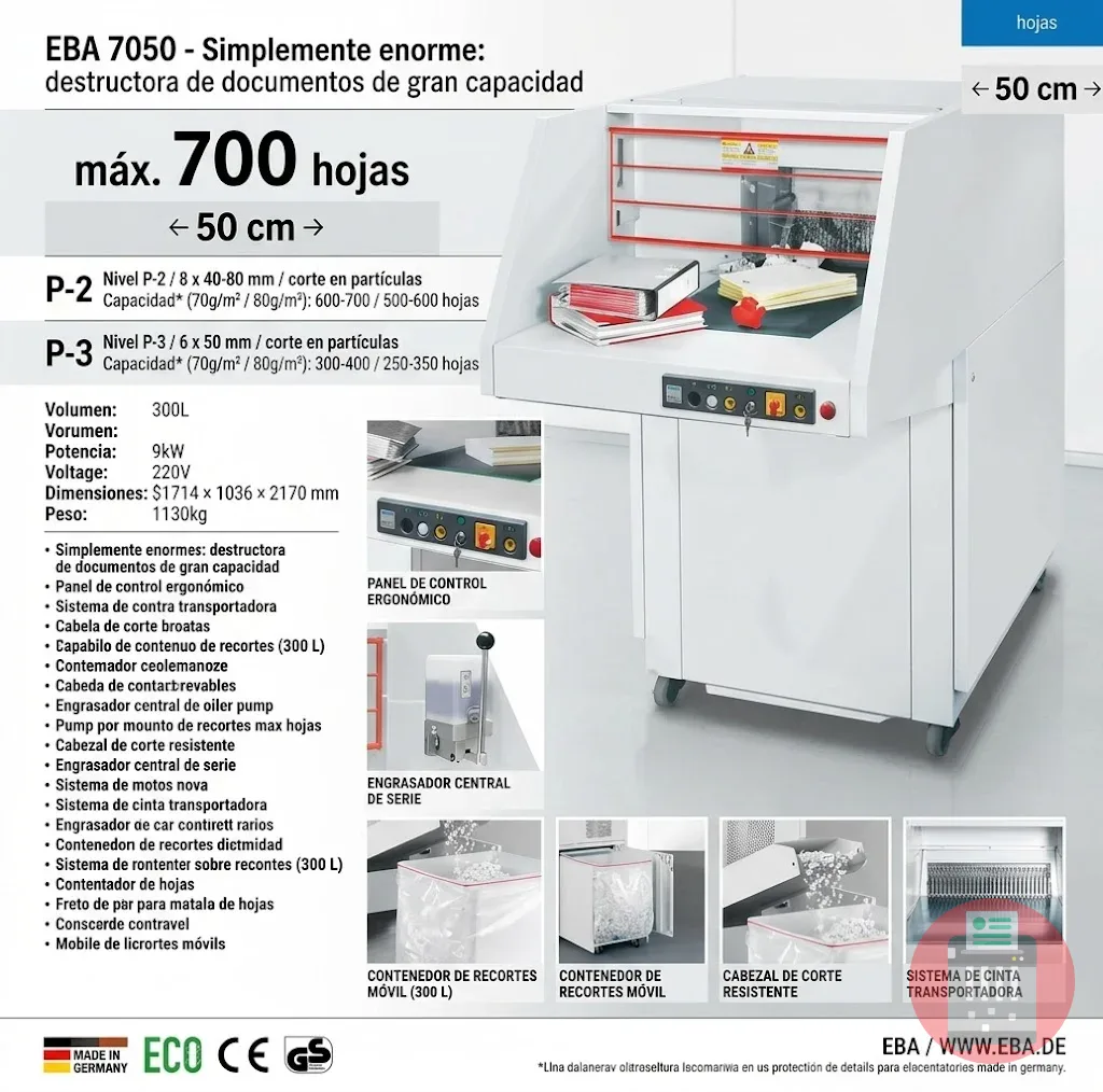 Trituraodra De Papel EBA 7050