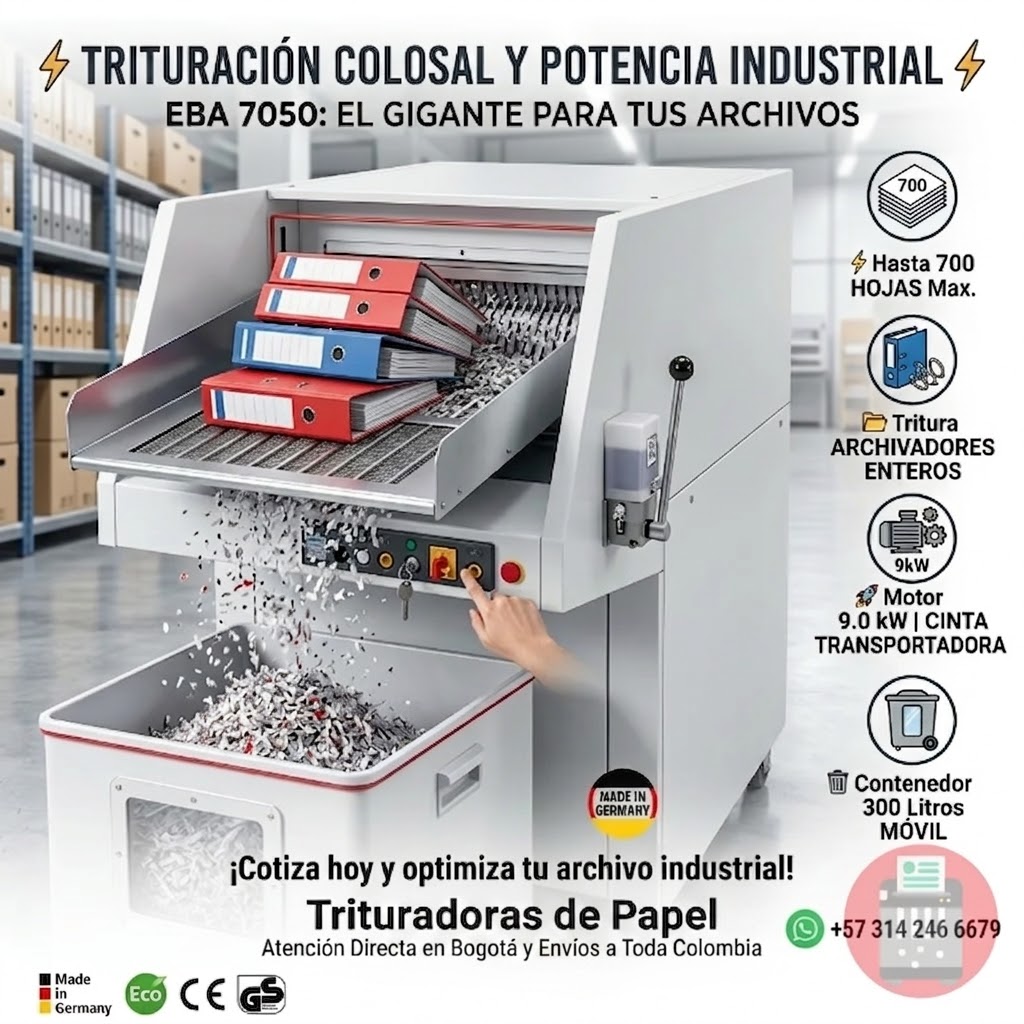 Trituraodra De Papel EBA 7050 2C